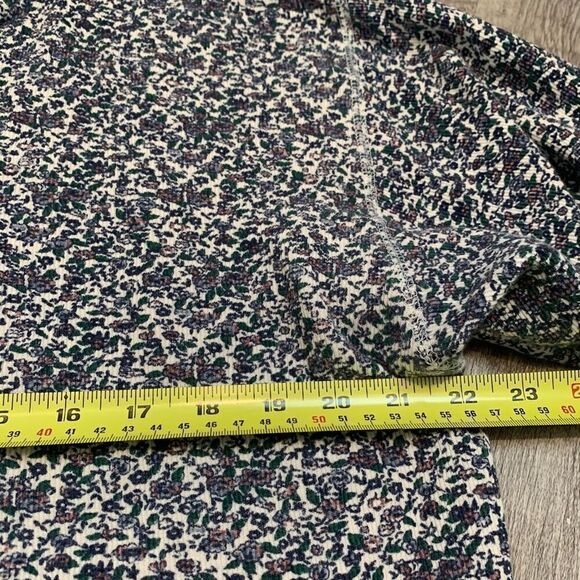 Vintage Cherokee Ditsy Floral Thermal Henley Top Shirt S Oversized - Picture 6 of 8